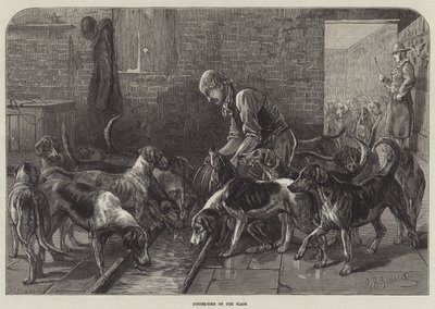 Hora de la cena en las banderas de George Bouverie Goddard